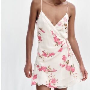 Zara Trim Printed Mini Dress